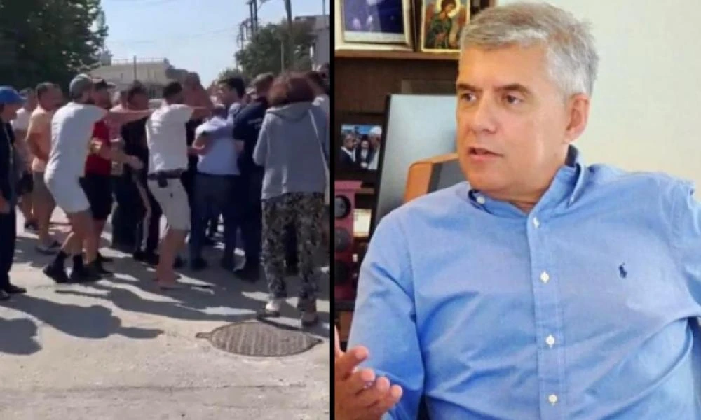 Παλαμάς Καρδίτσας: H στιγμή της επίθεσης στον Κώστα Αγοραστό
